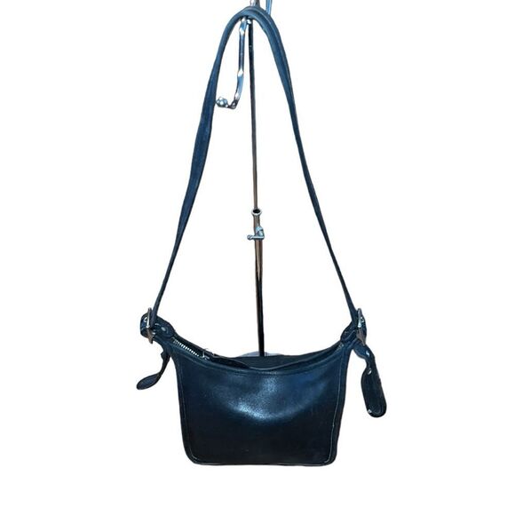 Coach Handbags - COACH Vintage 9950 Janice Legacy Black Leather Crossbody Bag
